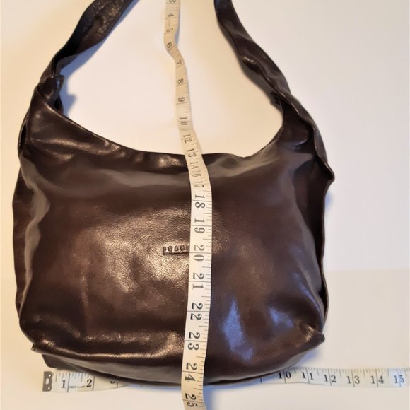 Joanel Chocolate Brown Leather Bag + Scarf 🎁 - Picture 10 of 15